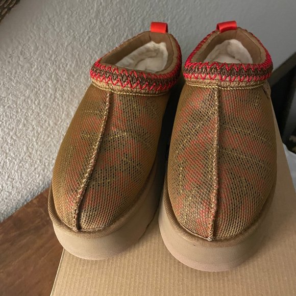 UGG Tazz Maxi Tasman Slippers Chestnut Sz 7 NWT - Picture 7 of 10